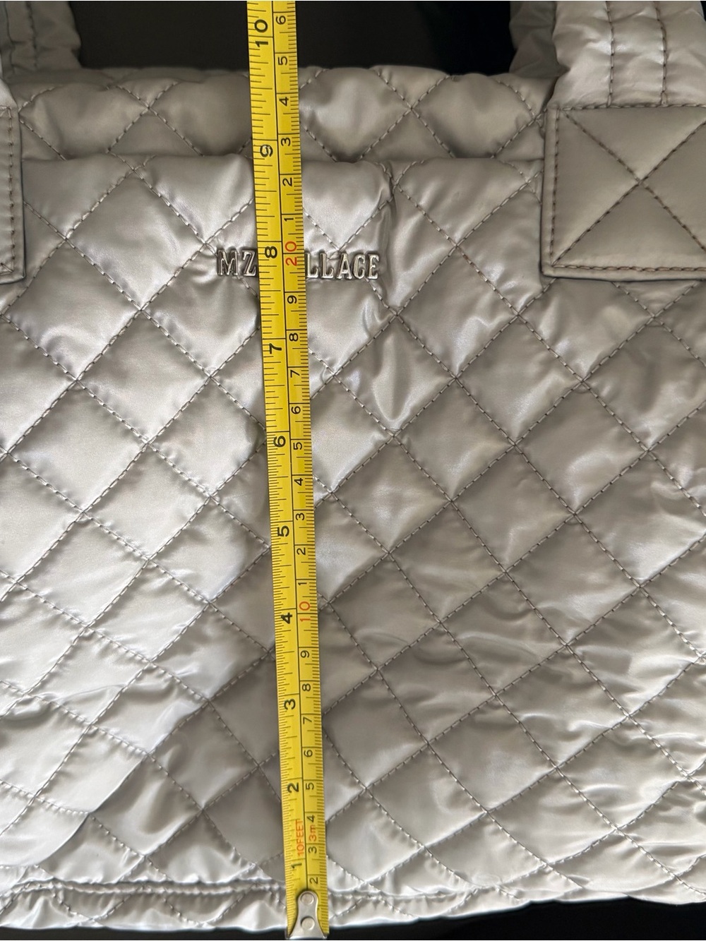 MZ Wallace Gray Medium Tote Bag - Picture 6 of 17